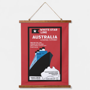 Australische immigratie  kunst hangend wandkleed
