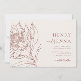 Australische inheemse botanische producten Waratah Kaart