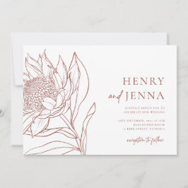 Australische inheemse botanische producten Waratah Kaart