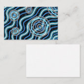 Australische Inheemse digitale ontwerper Kunst, Wa Visitekaartje (Voorkant / Achterkant)
