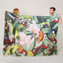 Australische inheemse parrots fleece deken