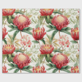 Australische inheemse Protea Bloem II Cadeaupapier (Vlak)