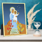 Australische Jezus en Maria Fotoplaat (Zijkant)