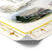 Australische kaart 1851 poster (Hoek)