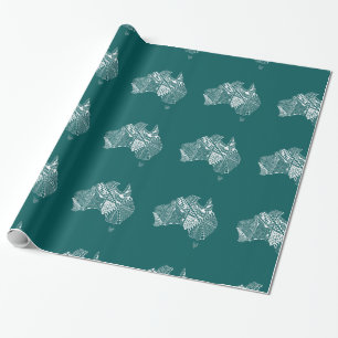 Australische kaartkunst - Kies uw kleur Cadeaupapier
