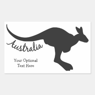 Australische Kangaroo aangepaste stickers