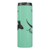 Australische Kangaroo aangepaste tekst en kleurtum Thermosbeker (Achterkant)