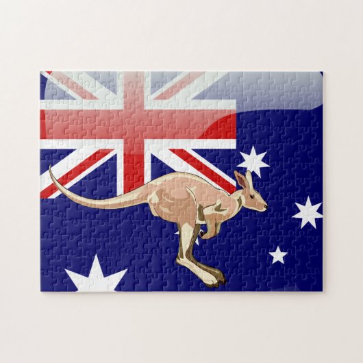 Australische kangoeroe legpuzzel (Horizontaal)
