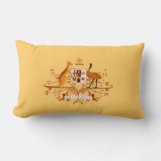 Australische KBA Brown & Peach Pillow Kussen (Voorkant)