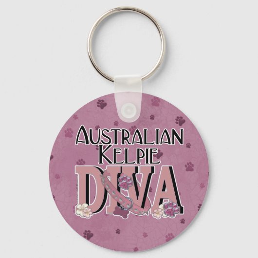 Australische Kelpie DIVA Sleutelhanger (Voorkant)