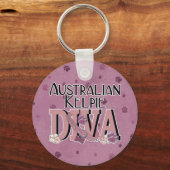Australische Kelpie DIVA Sleutelhanger (Voorkant)