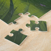 Australische Kelpie Dog Spring Bloemen Schilderen Legpuzzel (Zijkant)