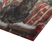 Australische Kelpie Hond Kerstfeest Snijplank (Hoek)