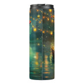 Australische Kelpie kerstvakantie Thermosbeker (Achterkant)