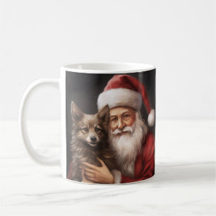 Australische Kelpie met Kerstman Kerstmis Koffiemok