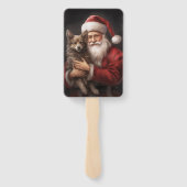 Australische Kelpie met Kerstmis Handwaaier (Achterkant)