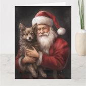 Australische Kelpie met Kerstmis Kaart (Voorkant)