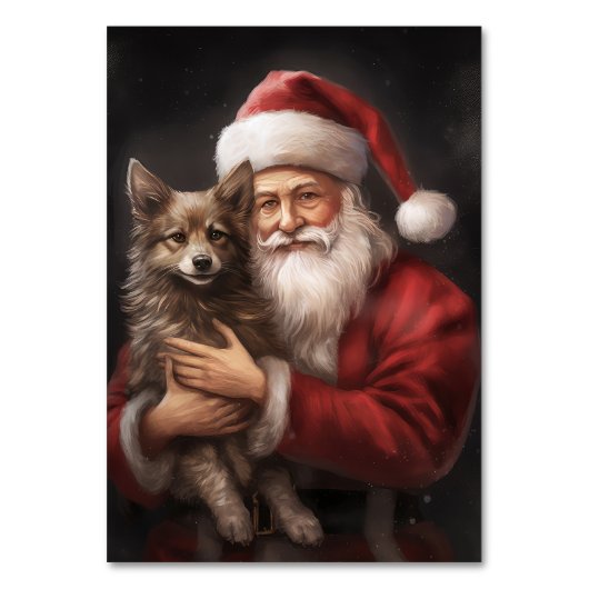 Australische Kelpie met Kerstmis Kaart (Voorkant)