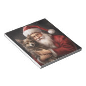 Australische Kelpie met Kerstmis Notitieblok (Schuin)