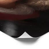 Australische Kelpie met Kerstmis Perfect Poster (Hoek)