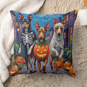 Australische Kelpie Trick-or-Treating Halloween  Kussen