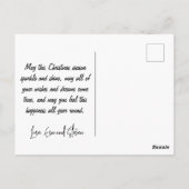 Australische kerst briefkaarten Kangaroo Aussie (Achterkant)