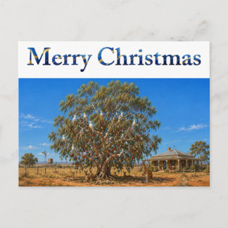Australische Kerst Gomhouten Ballen Kaketoes Feestdagenkaart