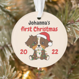 Australische kerstbaby's eerste kerstman ornament