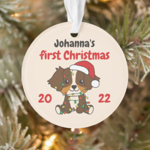 Australische kerstbaby's eerste kerstman ornament