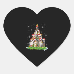 Australische kerstboom in Shepherd Aussie Hart Sticker