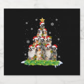 Australische kerstboom in Shepherd Aussie Sparkling Wijnetiket (Enkel label)