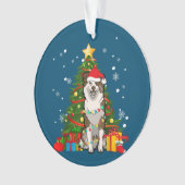 Australische kerstboom met herder Santa Ornament (voorkant)