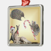 Australische kerstdieren metalen ornament (Links)