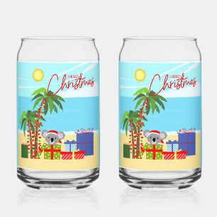 Australische Kerstmis Blikvorm Glas