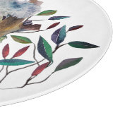 Australische Kerstmis Koala Santa Hoed Rood Groen Snijplank (Hoek)