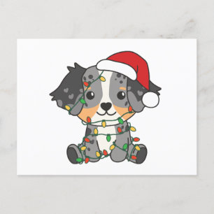 Australische kerstwinterdieren in Shepherd Feestdagenkaart