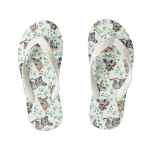 Australische Koala Beer Eucalyptus Boom Schattig K Kinder Teenslippers