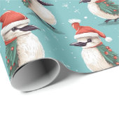 Australische Kookaburra Kerstmis Cadeaupapier (Rol Hoek)