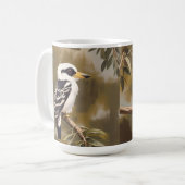 Australische Kookaburra schilderij, Koffiemok (Voorkant links)