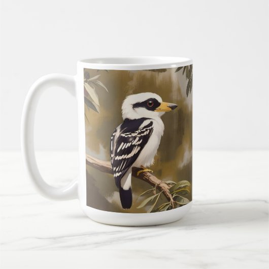 Australische Kookaburra schilderij, Koffiemok (Links)