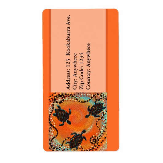 AUSTRALISCHE KUNST                       ETIKET (Voorkant)