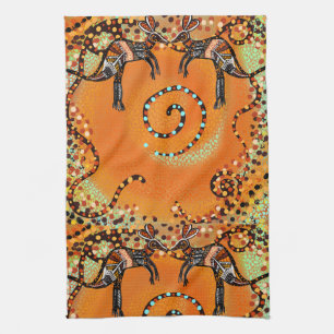 AUSTRALISCHE KUNST THEEDOEK