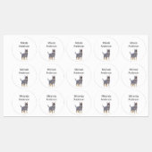 Australische labels met waterdichte veestapels (Vel)