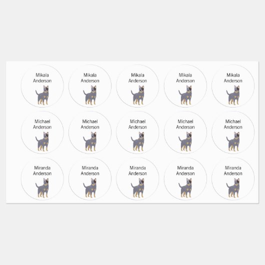 Australische labels met waterdichte veestapels (Vel)