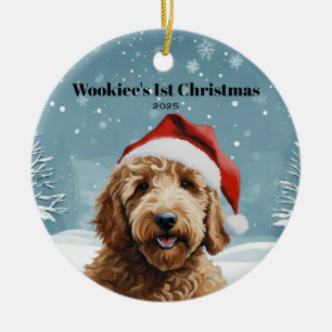 Australische Labradoodle Kerst Keramisch Ornament