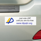 Australische LDP-Bumpersticker Bumpersticker (Op auto)