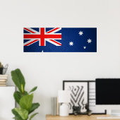 Australische ledervlag poster (Thuiskantoor)