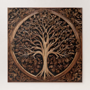 Australische lekkernijen: Waratah Tree Wood Print, Legpuzzel