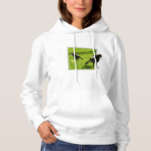 Australische Magpies die Popout, Hoodie