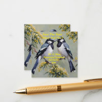 Australische Magpies olieverf, bewaar de datum,